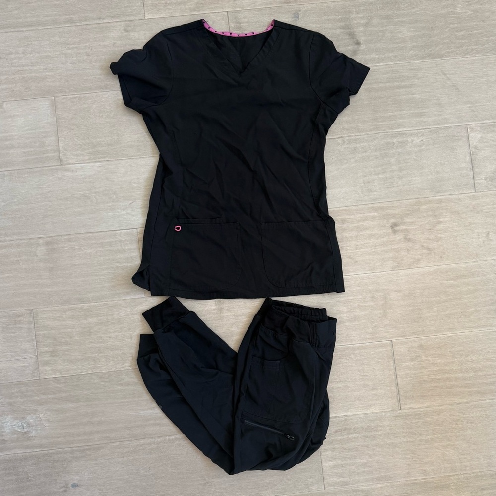 Women's Black Scrub SetS